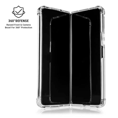 Specialty Vinyl Black Hex Texture Galaxy Z Fold6 Clear Case